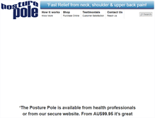 Tablet Screenshot of posturepole.com.au